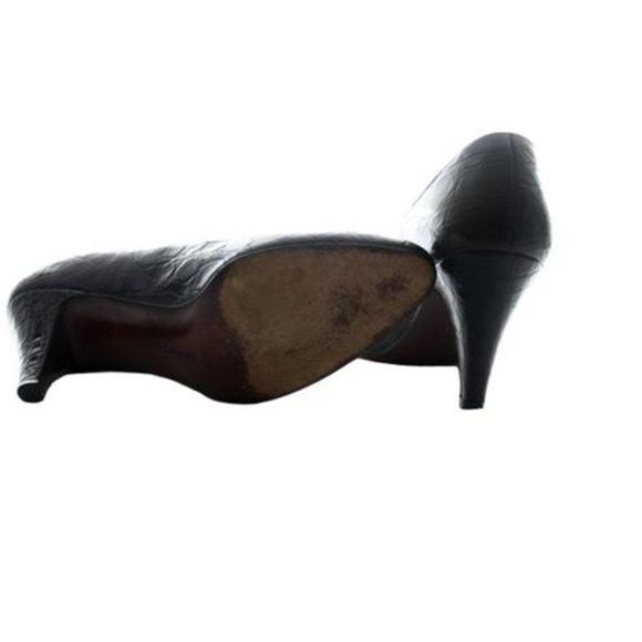 VINTAGE RALPH LAUREN CROC STAMPED PUMPS SIZE 7.5 - Picture 4 of 4